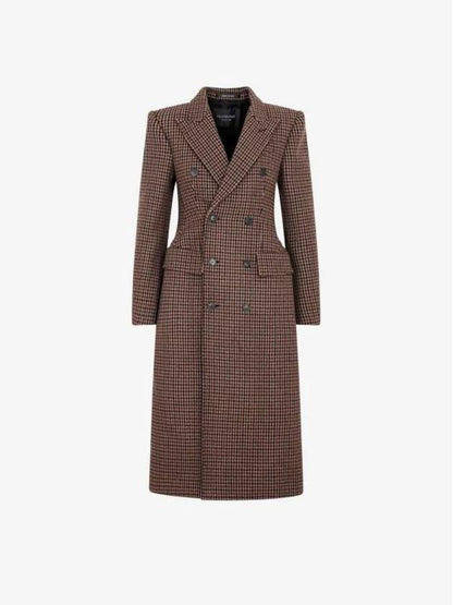Luxury Balenciaga Trending 2025 Wool Double Coat Brown