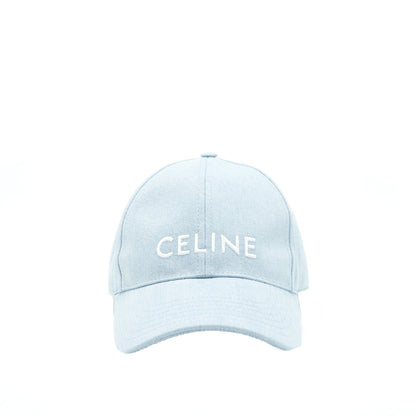 Celine Size L Baseball Cap Denim Light Blue