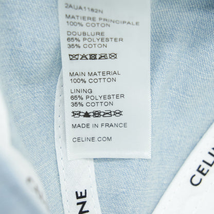 Celine Size L Baseball Cap Denim Light Blue