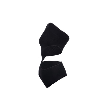 Celine Size One Shoulder Underpinning Wool/Polyamide Black