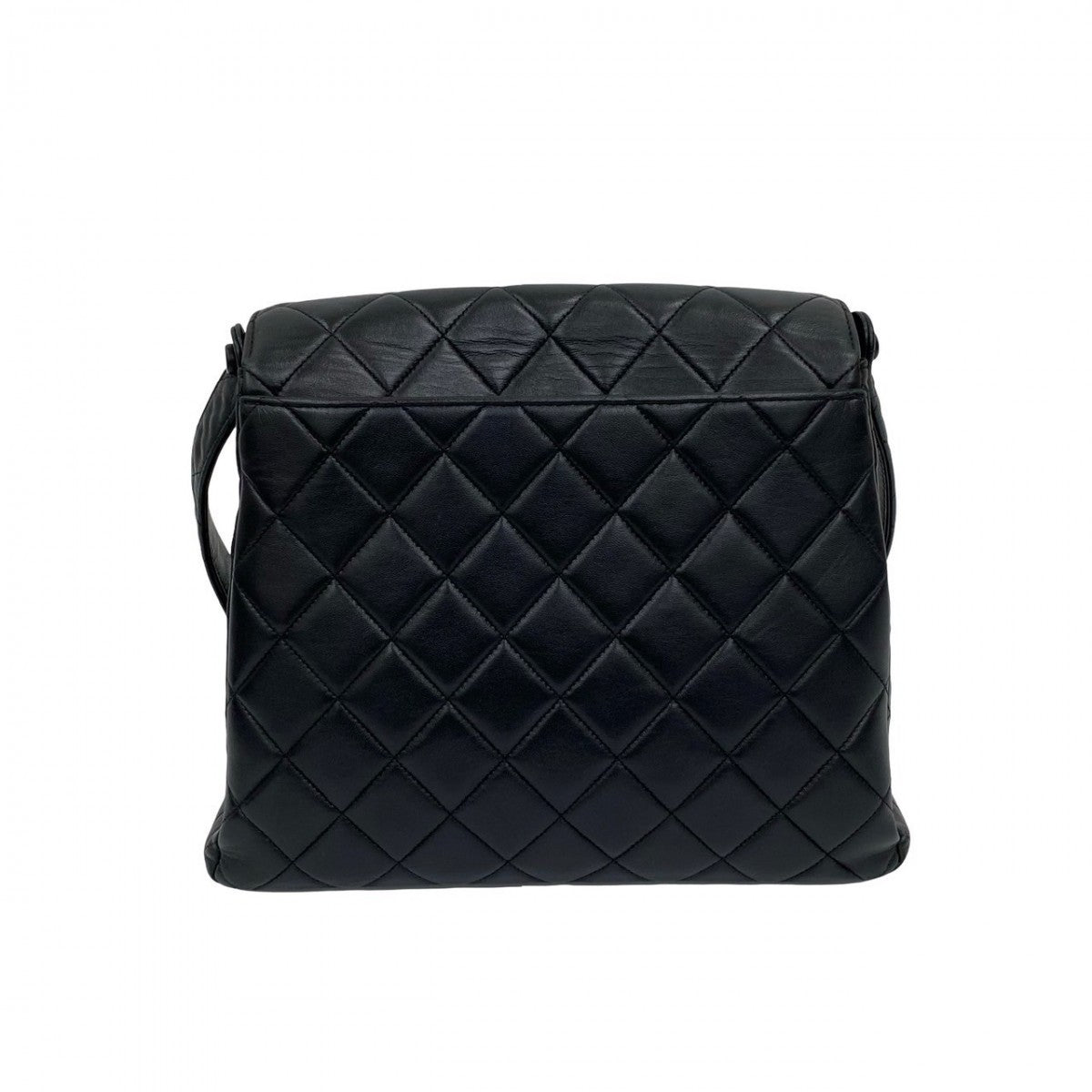 CHANEL Shoulder Bag lambskin black Matrasse