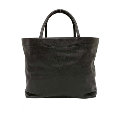 CHANEL Tote Bag Matt caviar skin black