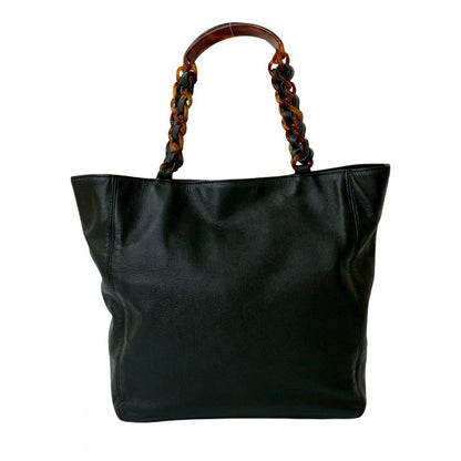 CHANEL Handbag Matt caviar skin black