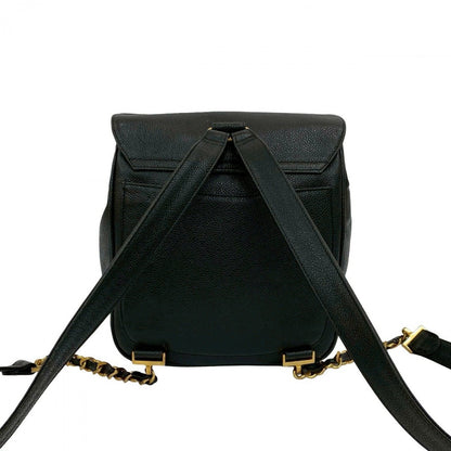 CHANEL Backpack Matt caviar skin black