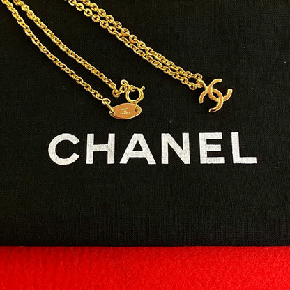 CHANEL Necklace Gold Plated gold