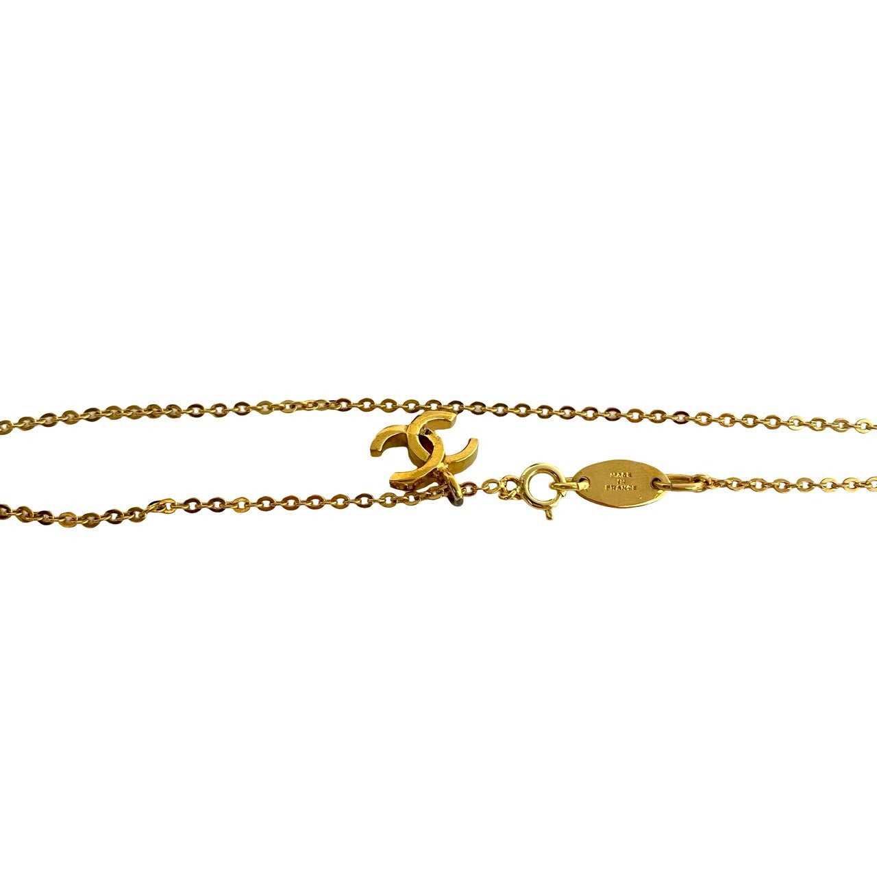 CHANEL Necklace Gold Plated gold