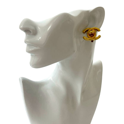 CHANEL Earring Gold Plated gold