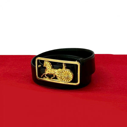 CELINE belt leather black