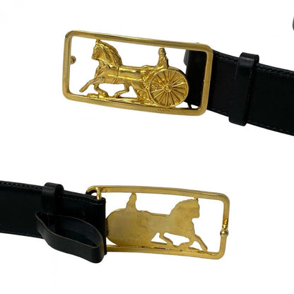 CELINE belt leather black