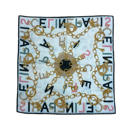 CELINE scarf cotton multicolor