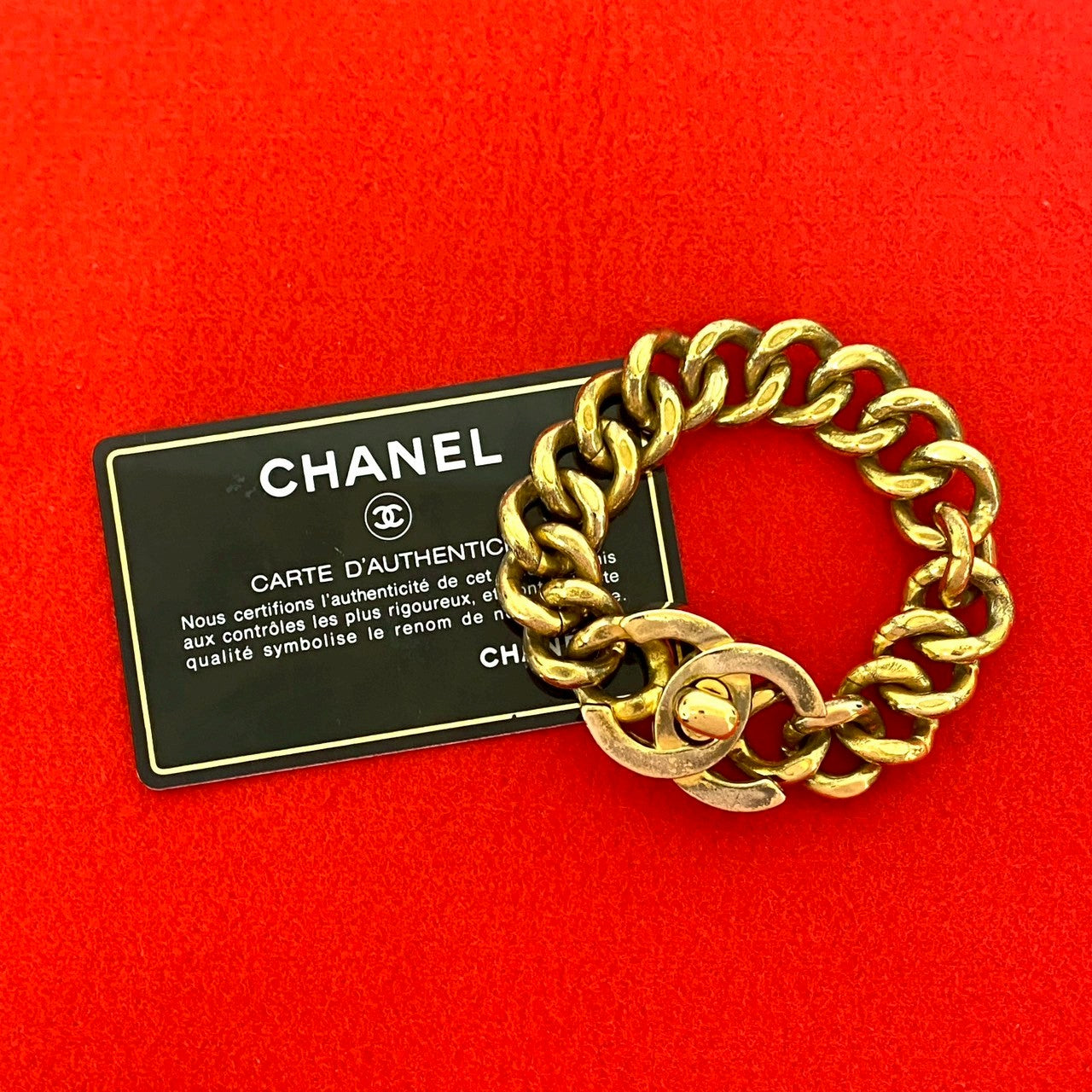 CHANEL bracelet Gold Plated gold