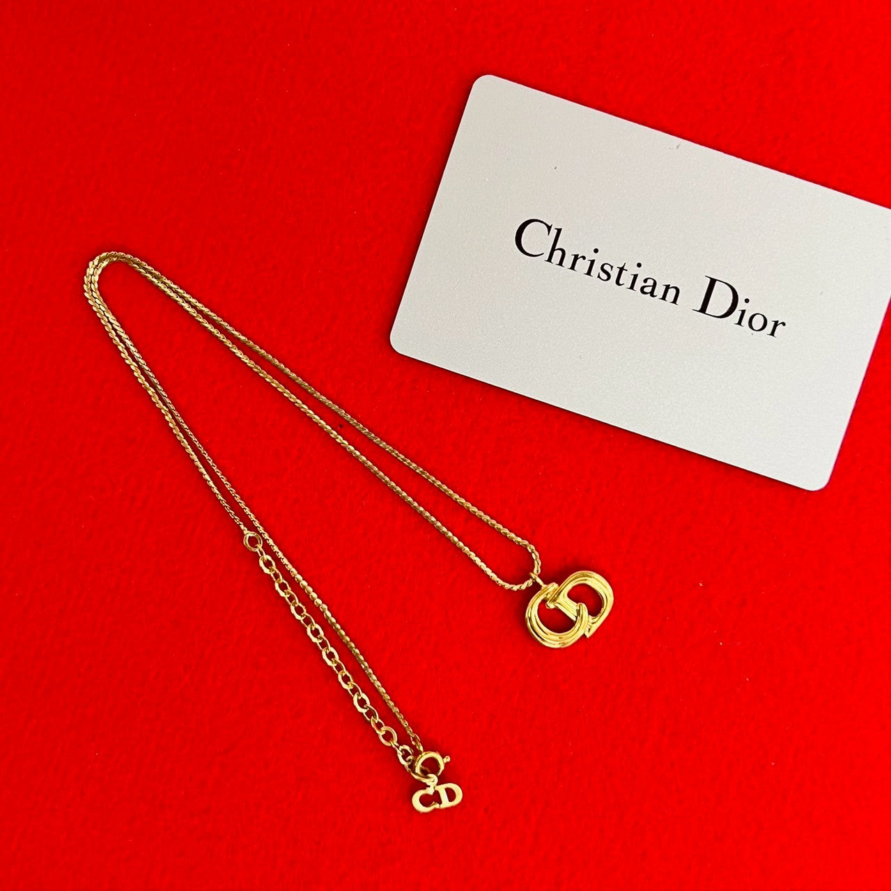 Dior Necklace Gold Plated gold