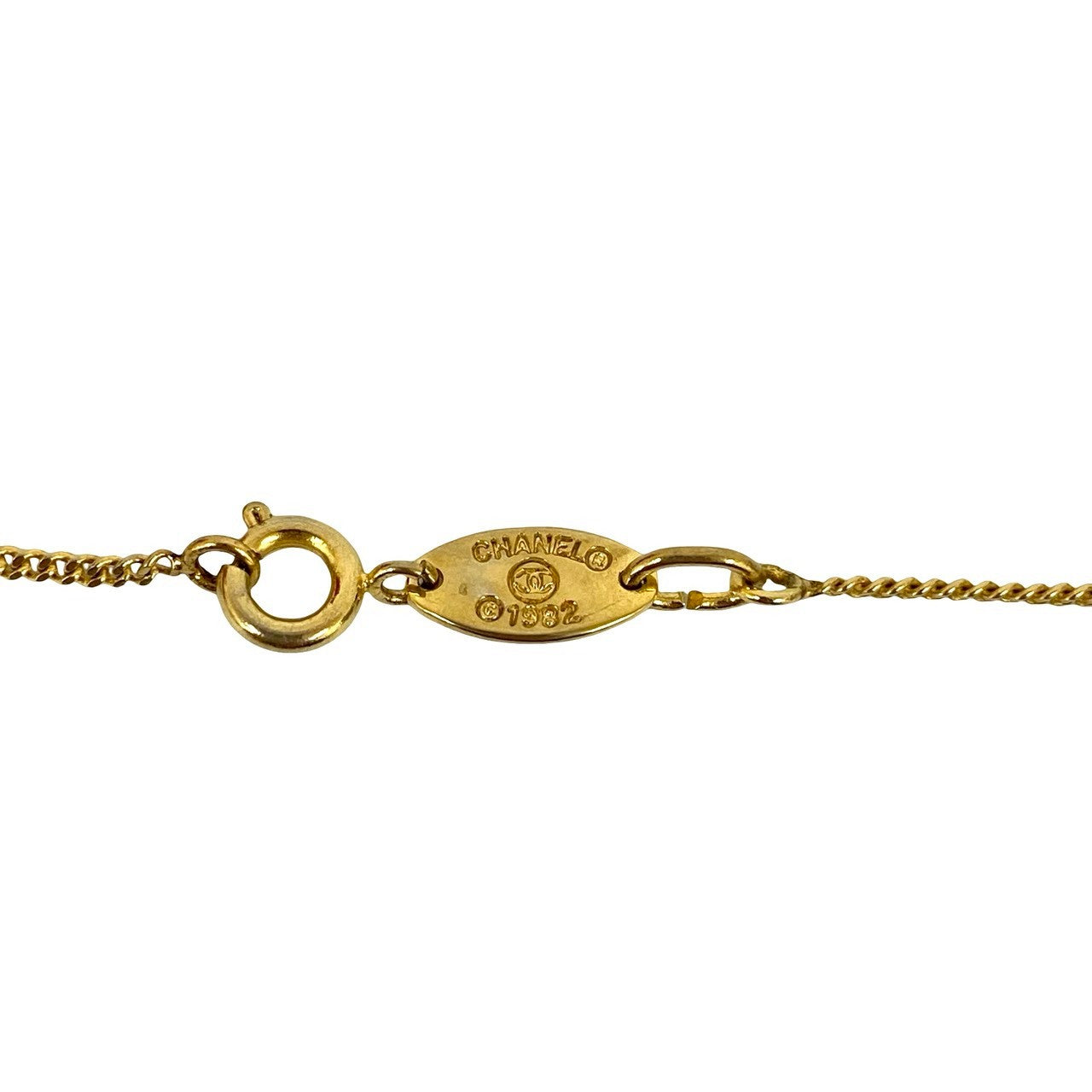 CHANEL Necklace Gold Plated gold