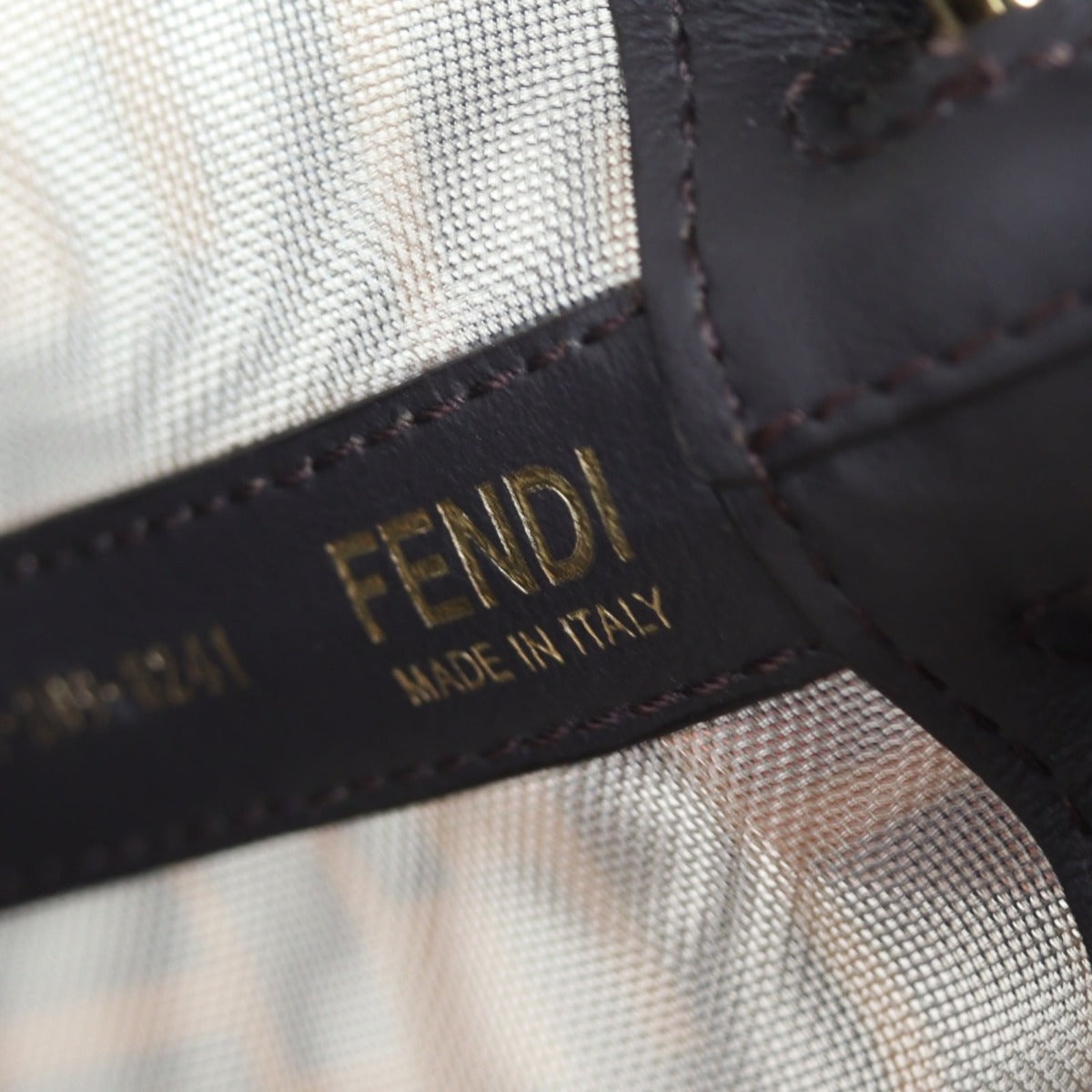 Fendi Mon Mesh Mini Bucket Bag