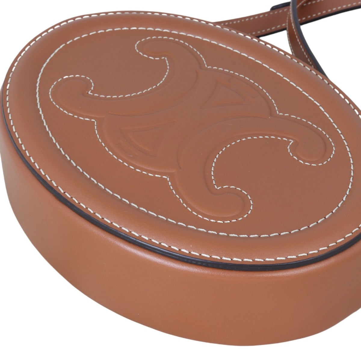 Celine Triomphe Cuir Oval Purse
