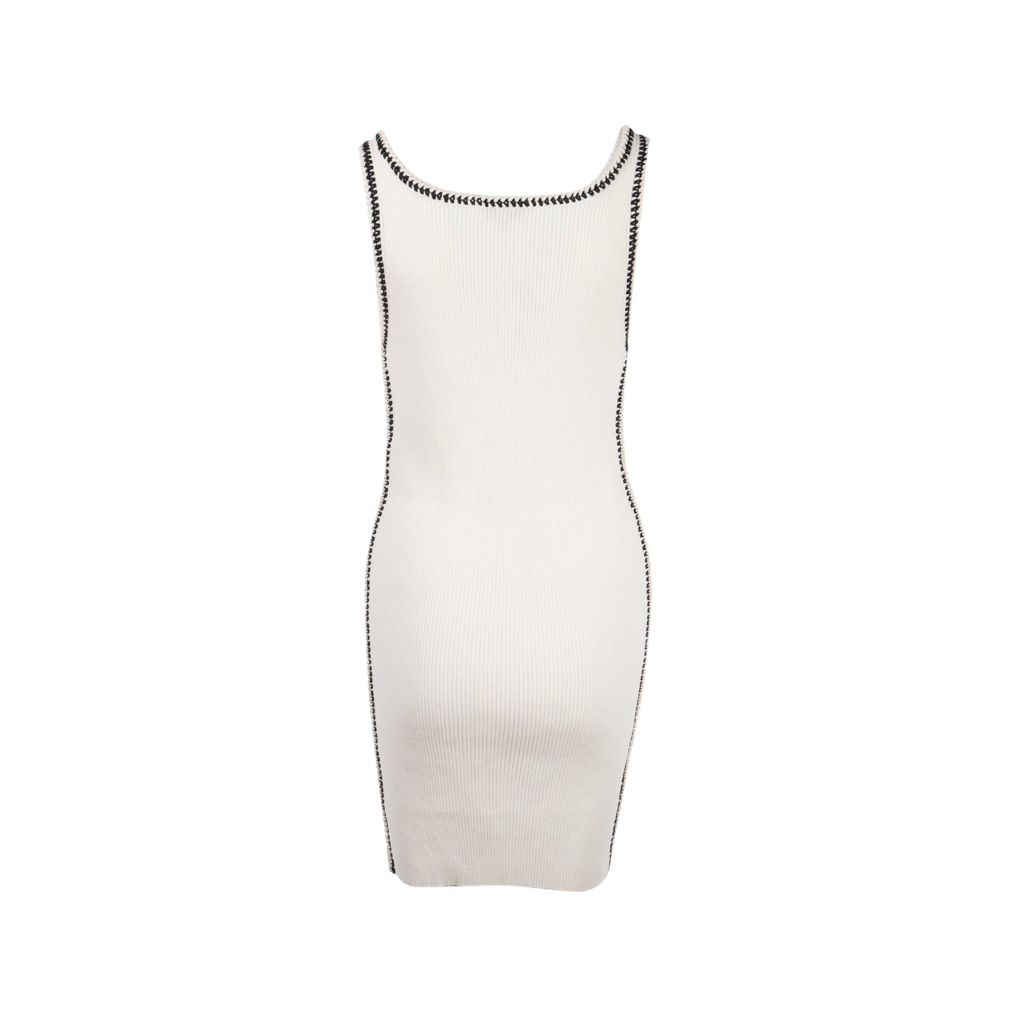 Chanel Size 36 Mini Dress Silk/Cotton White/Black