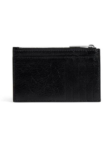 Luxury Balenciaga Trending 2025 Monaco Long Coin Card Wallet Black