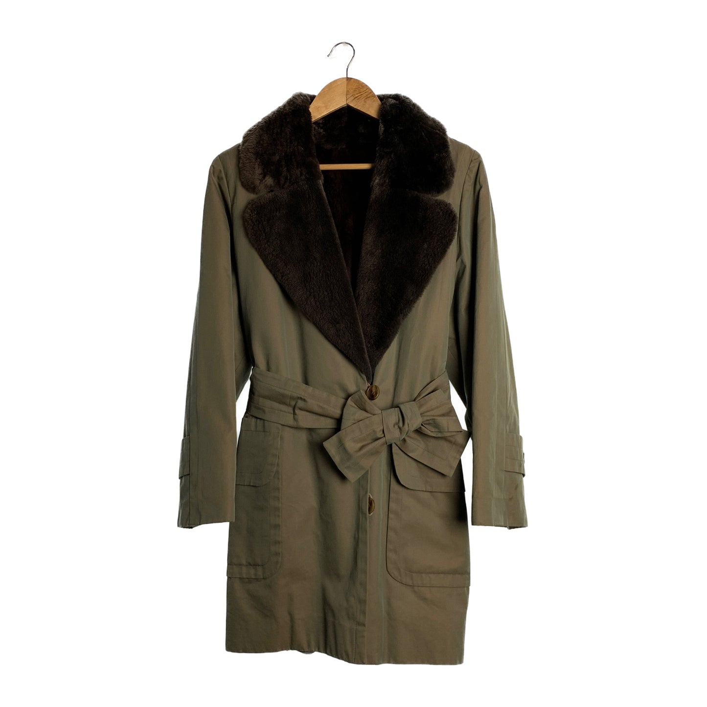 CELINE/Coat/KHK/Plain