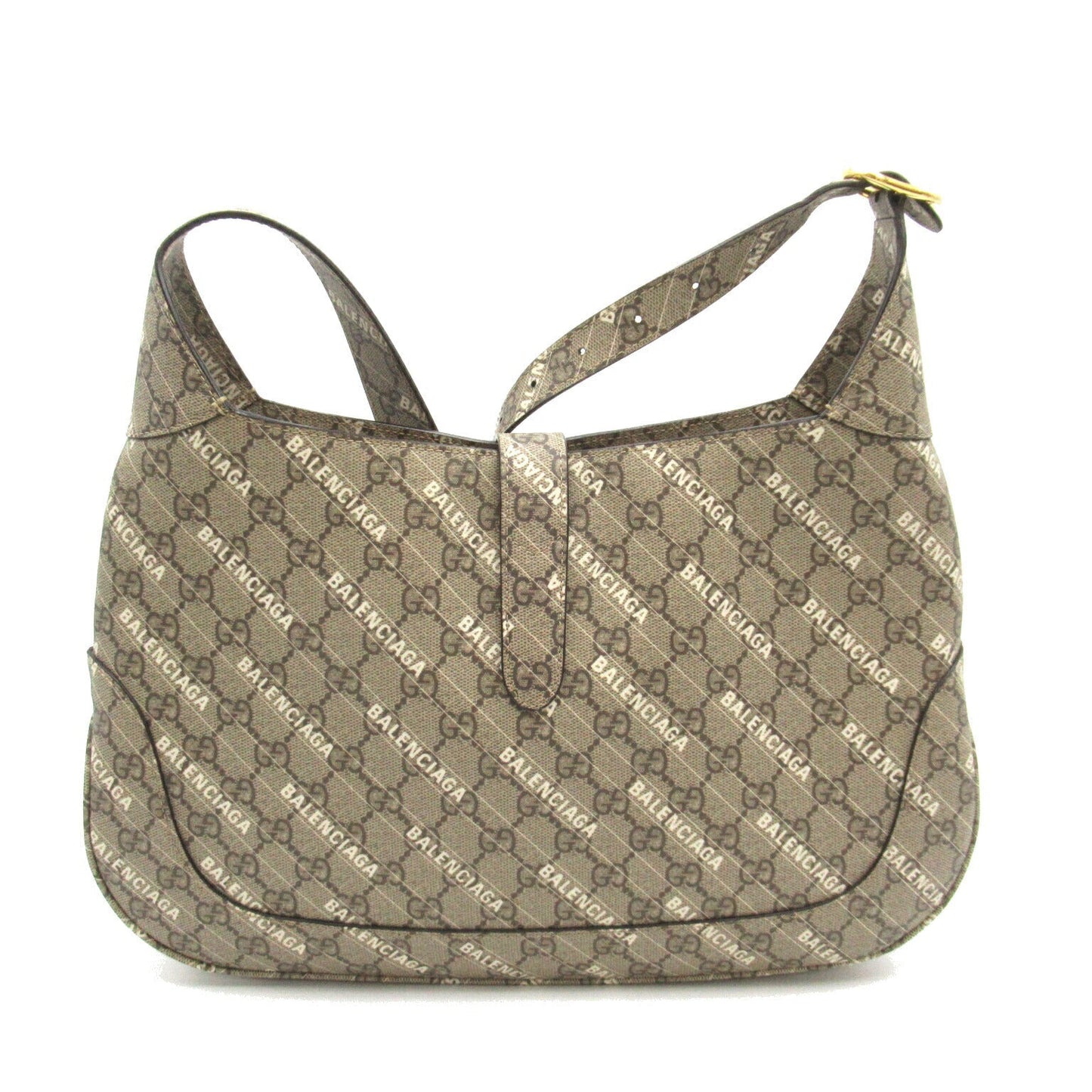 Gucci x Luxury Balenciaga Trending 2025 Shoulder Bag Brown PVC Canvas