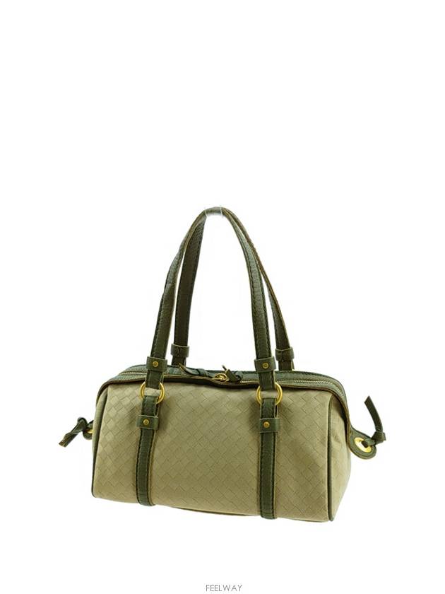 Luxury Bottega Veneta Canvas Vintage Mini Tote Bag