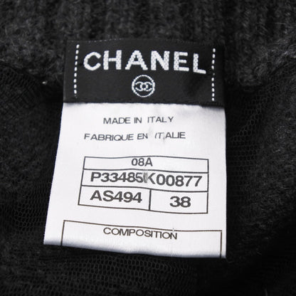 CHANEL skirt P33485K00877 cashmere gray Women 38