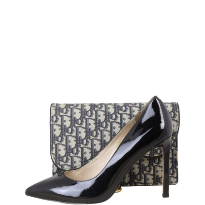 Dior Saddle Pouch Wallet on Chain Oblique