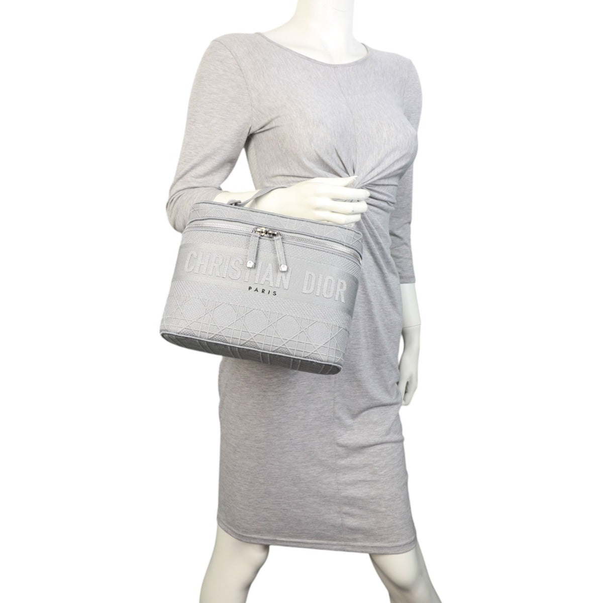 Dior D-Lite Cannage Canvas Vanity Case