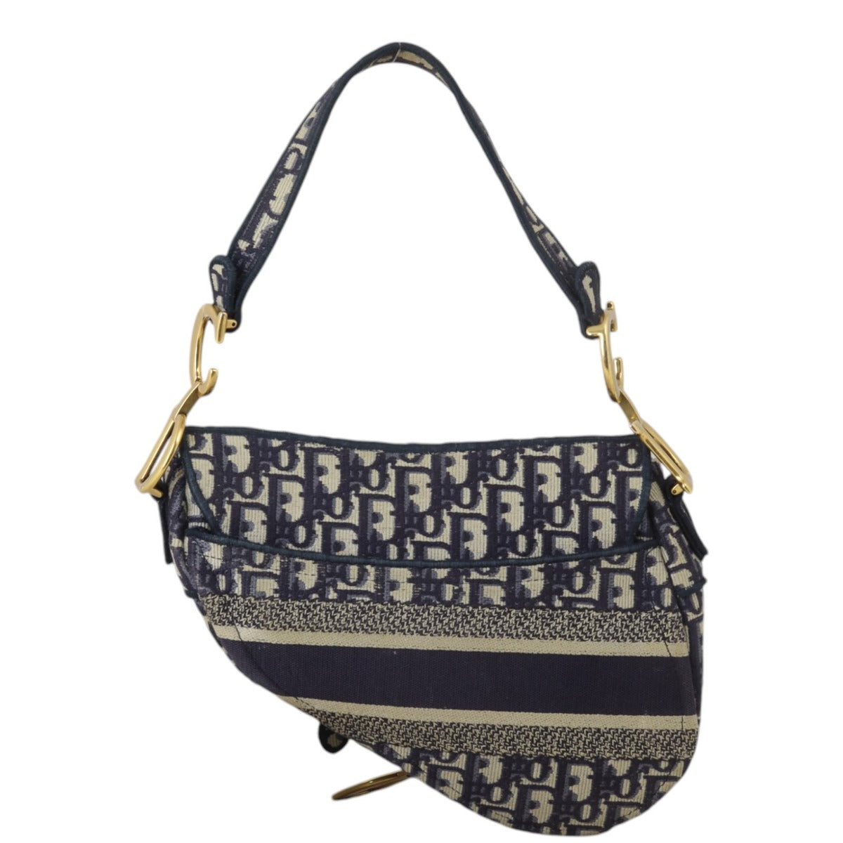 Dior Saddle Bag Oblique with Embroidered Strap