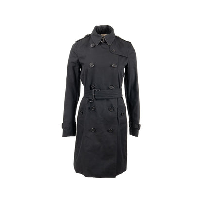 Burberry size UK8 kensington long trench coat black