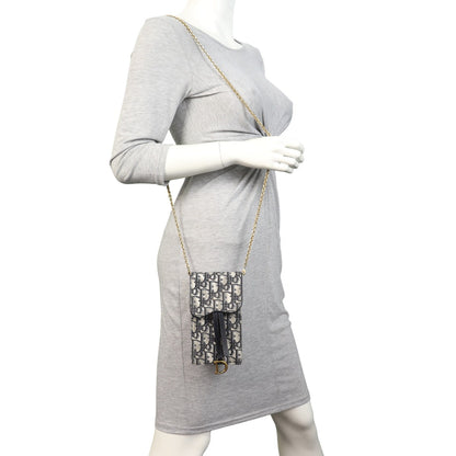 Dior Vertical Saddle Pouch Oblique