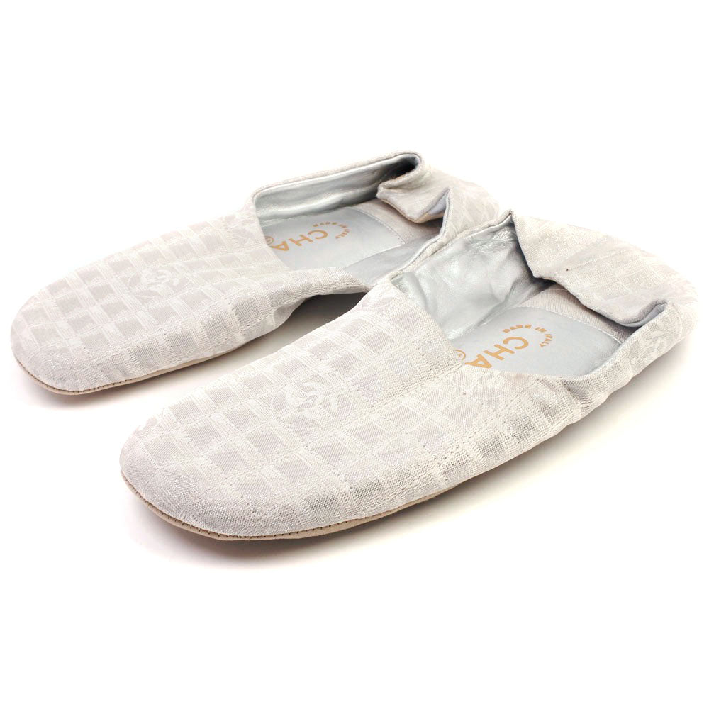 CHANEL Other shoes canvas Silver New travel line Room shoes Women(Unisex) 36