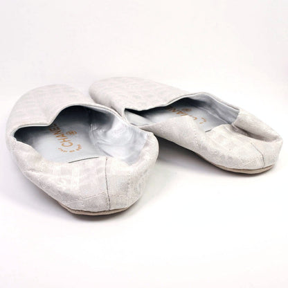 CHANEL Other shoes canvas Silver New travel line Room shoes Women(Unisex) 36