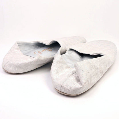 CHANEL Other shoes canvas Silver New travel line Room shoes Women(Unisex) 36