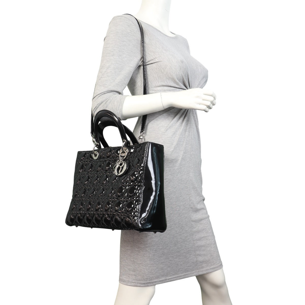 Dior Lady Dior Large Patent