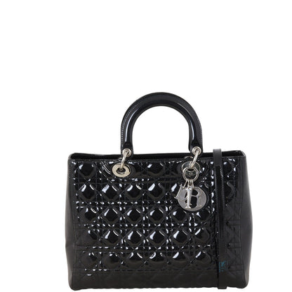 Dior Lady Dior Large Patent