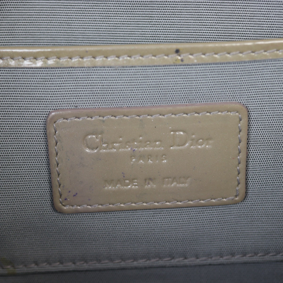 Dior Lady Dior Patent Cannage Pouch