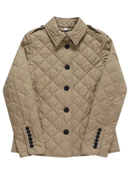 Luxury Burberry Frankby Quilted Jacket Beige