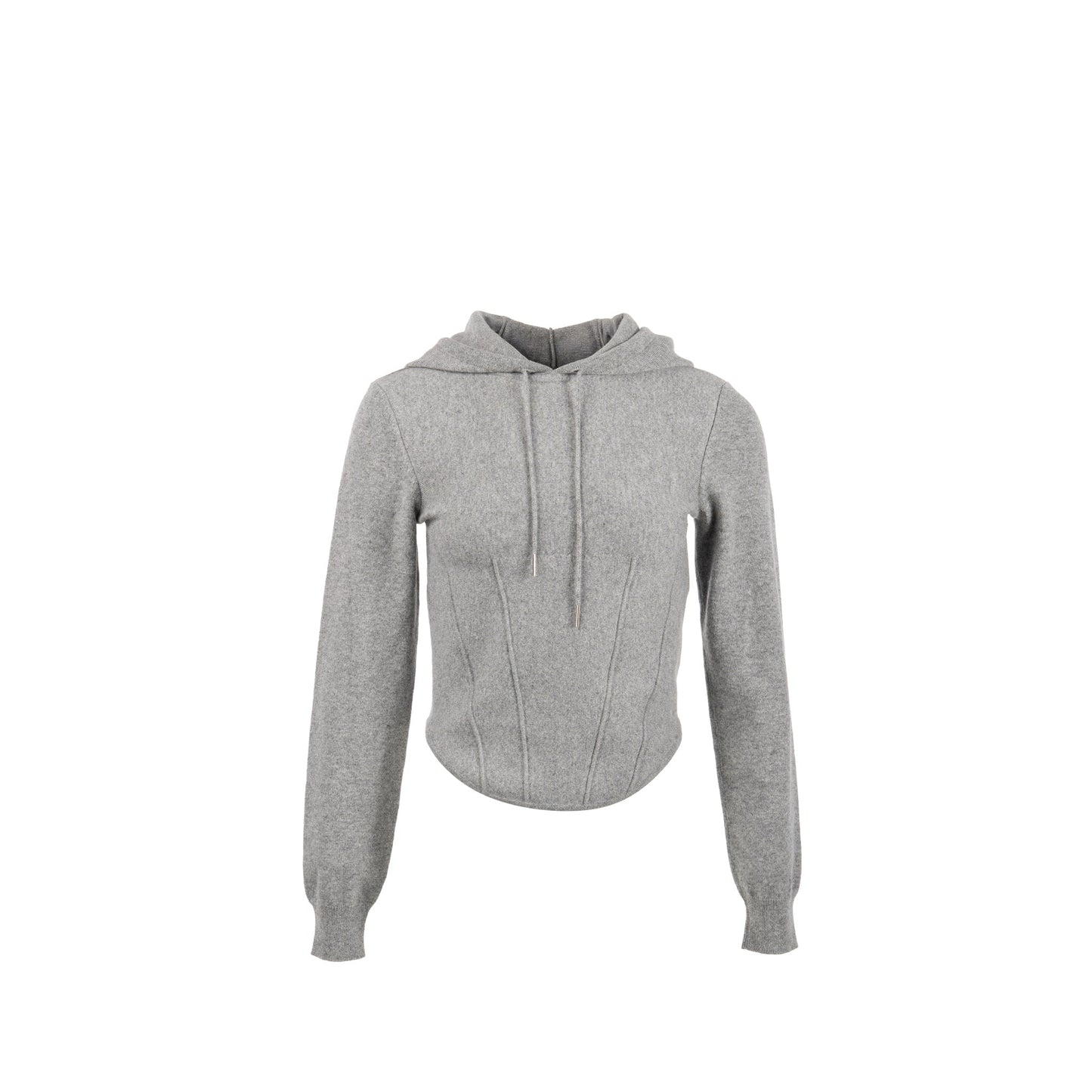 Celine Size S Cropped Hooded Sweater Cashmere Grey