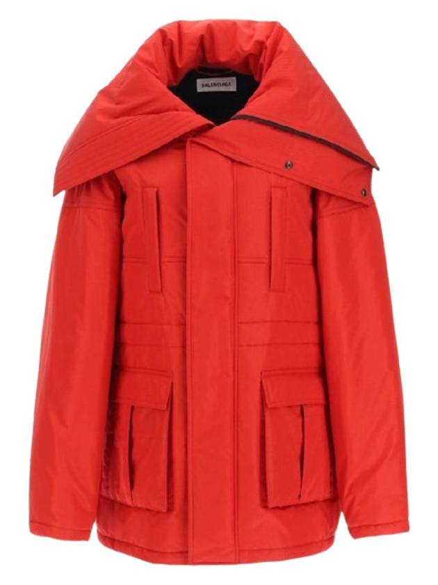Luxury Balenciaga Trending 2025 CB Technical Parka Red