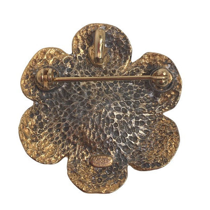CHANEL Brooch unknown gold Brooch vintage Camelia Women