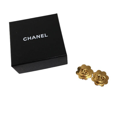 CHANEL Earring Gold Plated gold Earring 96P Women