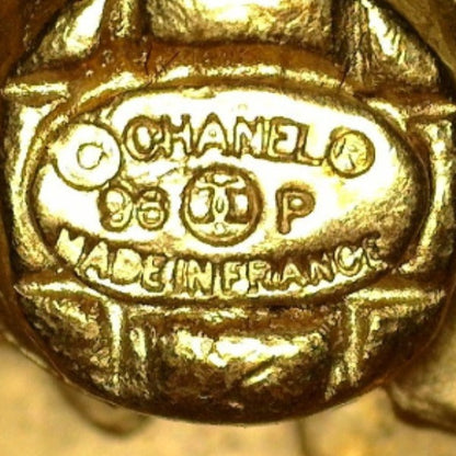 CHANEL Earring Gold Plated gold Earring 96P Women