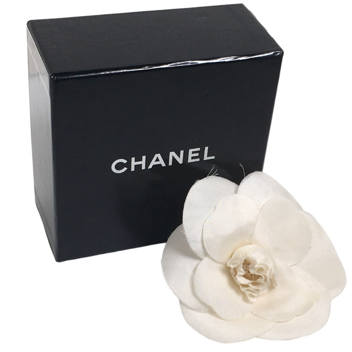 CHANEL Brooch unknown white Camelia With Box corsage Women