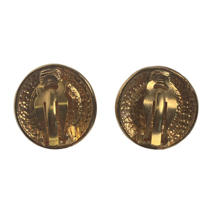 CHANEL Earring Gold Plated gold Fake pearl Gold Plated Women