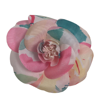 CHANEL Brooch unknown colorful Camelia corsage Women