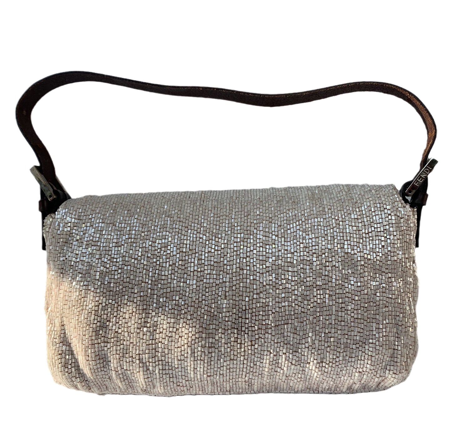 Fendi Baguette Shoulder bag with Cream Beads