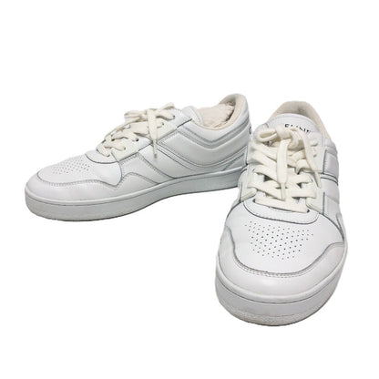 CELINE sneakers leather white block mens 40