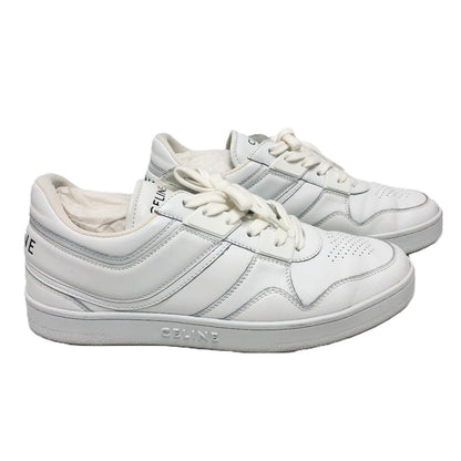 CELINE sneakers leather white block mens 40