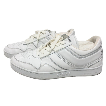 CELINE sneakers leather white block mens 40
