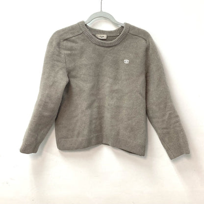 CELINE sweater Wool / cashmere beige Macadam Triomphe Women XXL